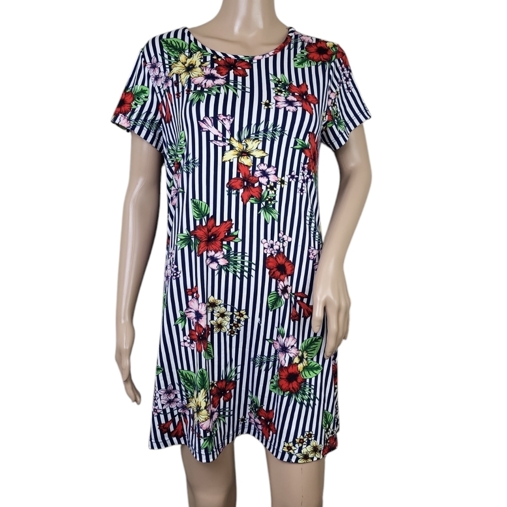 Jamie & Layla Floral Striped Dress